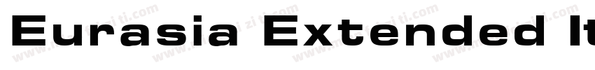 Eurasia Extended Italic字体转换
